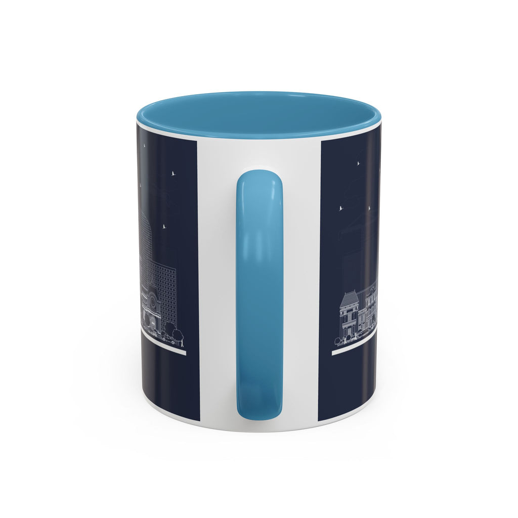 Paris Skyline Coffee Mug — Nighttime Cityscape Accent Mug