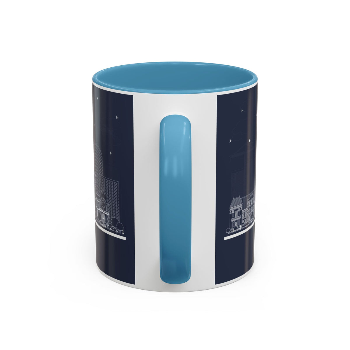 Paris Skyline Coffee Mug — Nighttime Cityscape Accent Mug