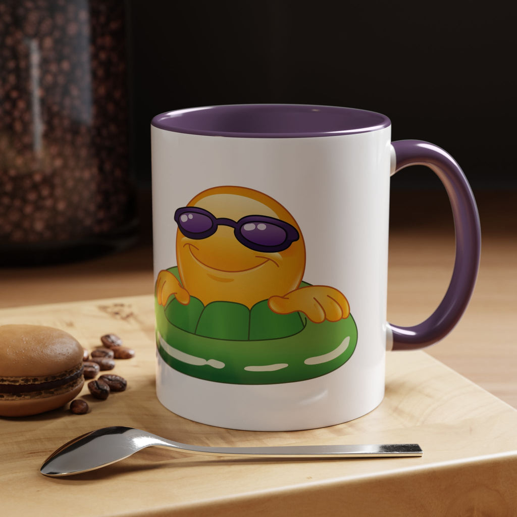 Summer Emoji Coffee Mug — Chill Floatie Design (11/15oz)