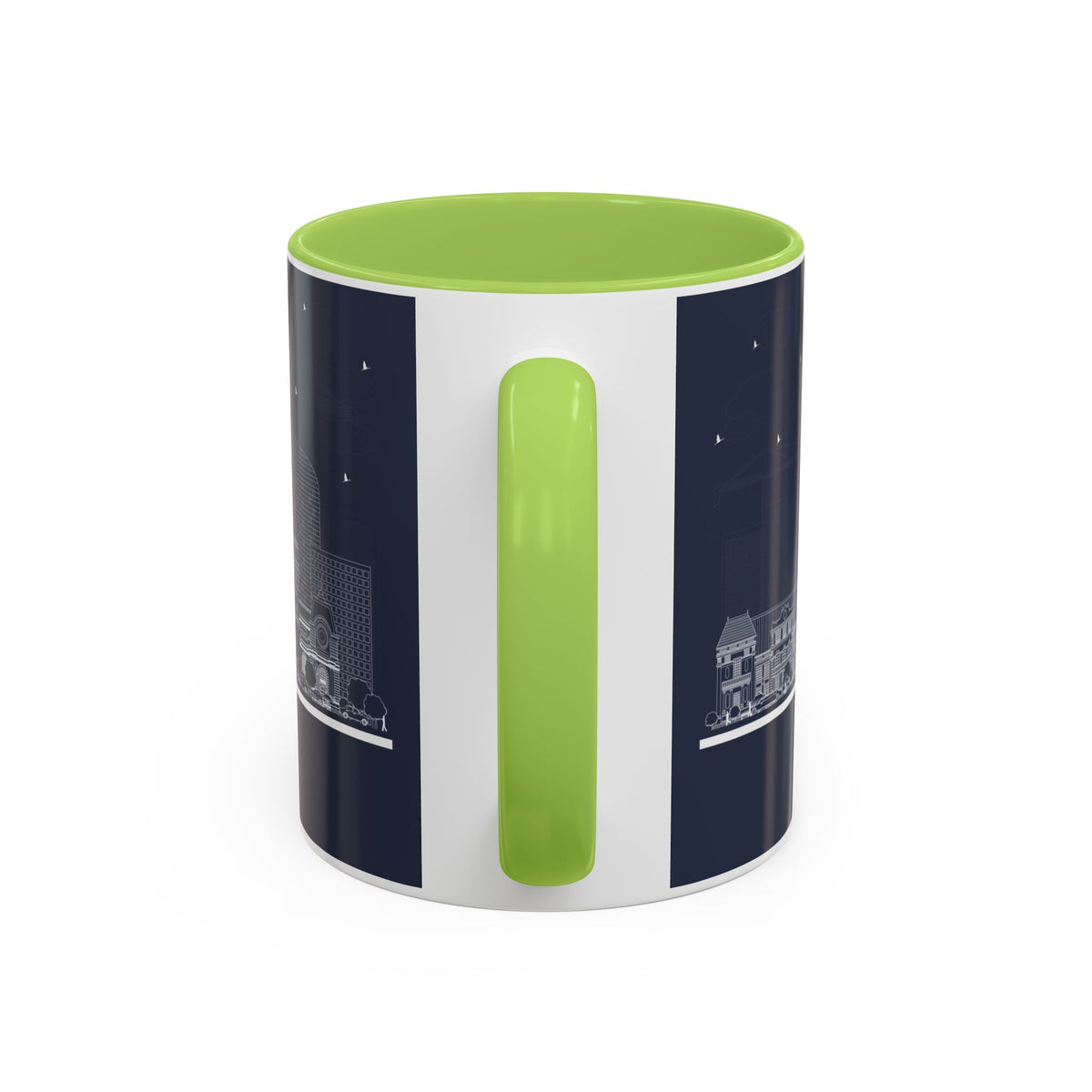Paris Skyline Coffee Mug — Nighttime Cityscape Accent Mug