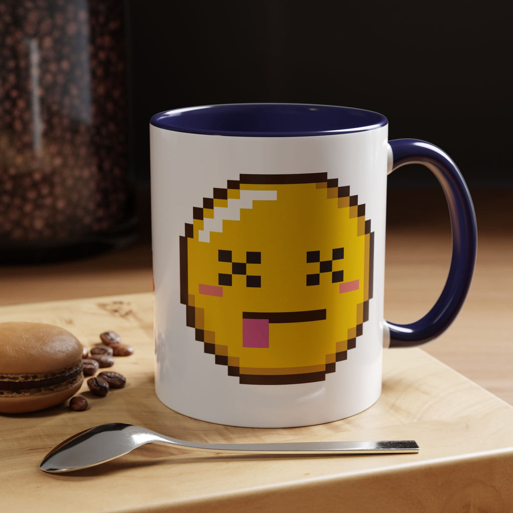 Pixel Emoji Coffee Mug — Fun Retro 8‑Bit Smiley Accent Mug (11/15oz)
