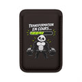 MagSafe Vegan Wallet — "Transformation en cours" Muscular Panda Design