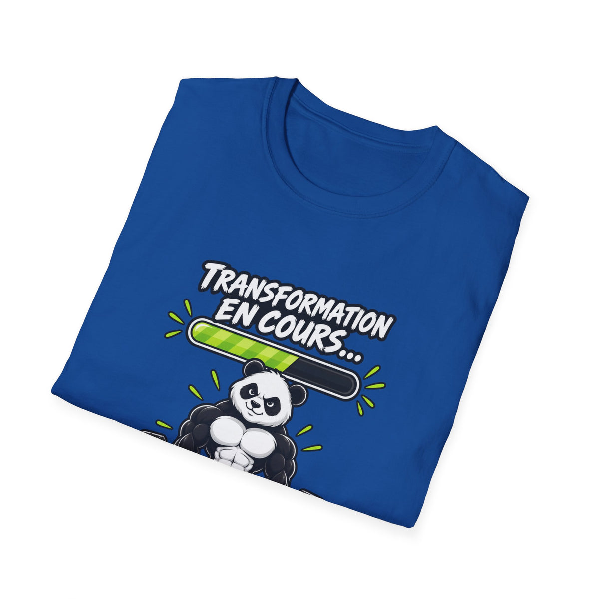 Transformation en cours T-Shirt — Funny Panda Workout Fitness Tee