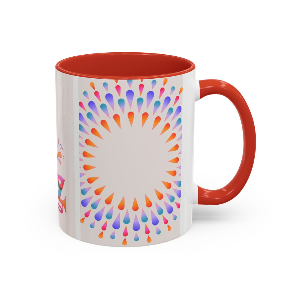 Carnival Music Accent Coffee Mug — Colorful Guitar & Mask 11/15oz