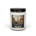 Paris Travel Scented Soy Candle — 9oz Vintage Eiffel Aromatherapy Jar