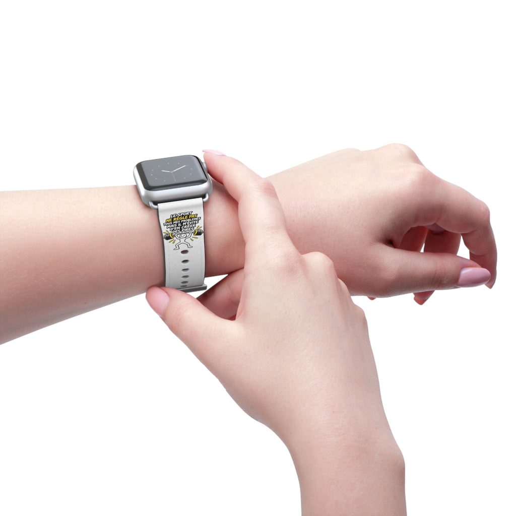 Watch Band — Motivational 'Be Sport, Be Brave' Graphic Silicone Band