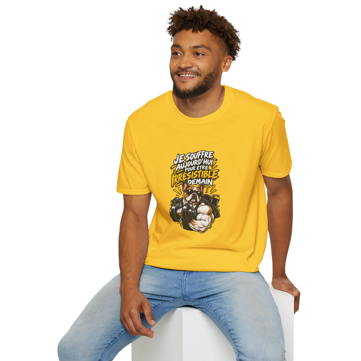 French Boxing Graphic T-Shirt — “Je souffre aujourd'hui pour être irrésistible demain”