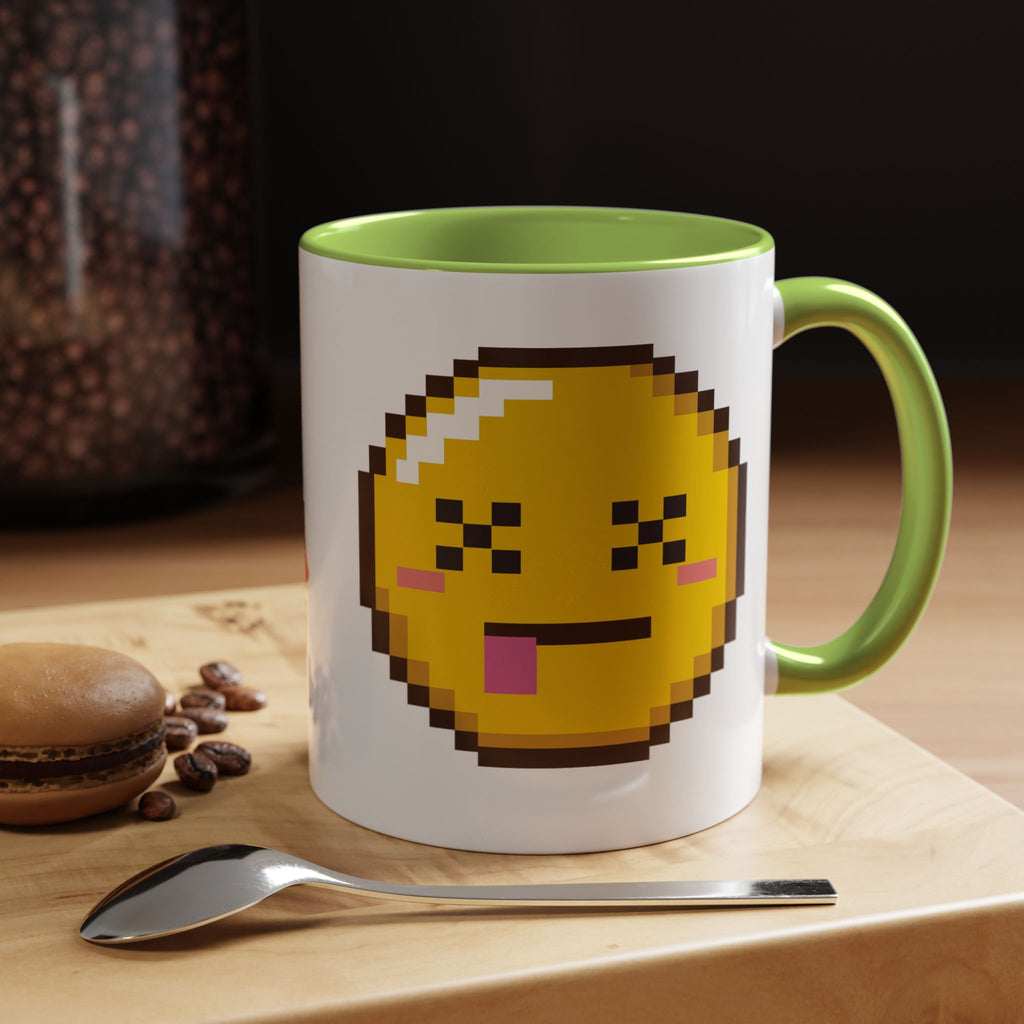 Pixel Emoji Coffee Mug — Fun Retro 8‑Bit Smiley Accent Mug (11/15oz)
