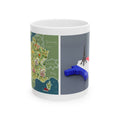 France Landmark Map Ceramic Mug — Illustrated Travel Map Gift (11oz & 15oz)