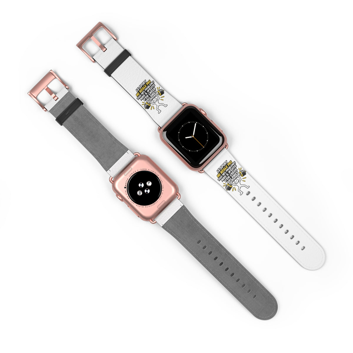 Watch Band — Motivational 'Be Sport, Be Brave' Graphic Silicone Band