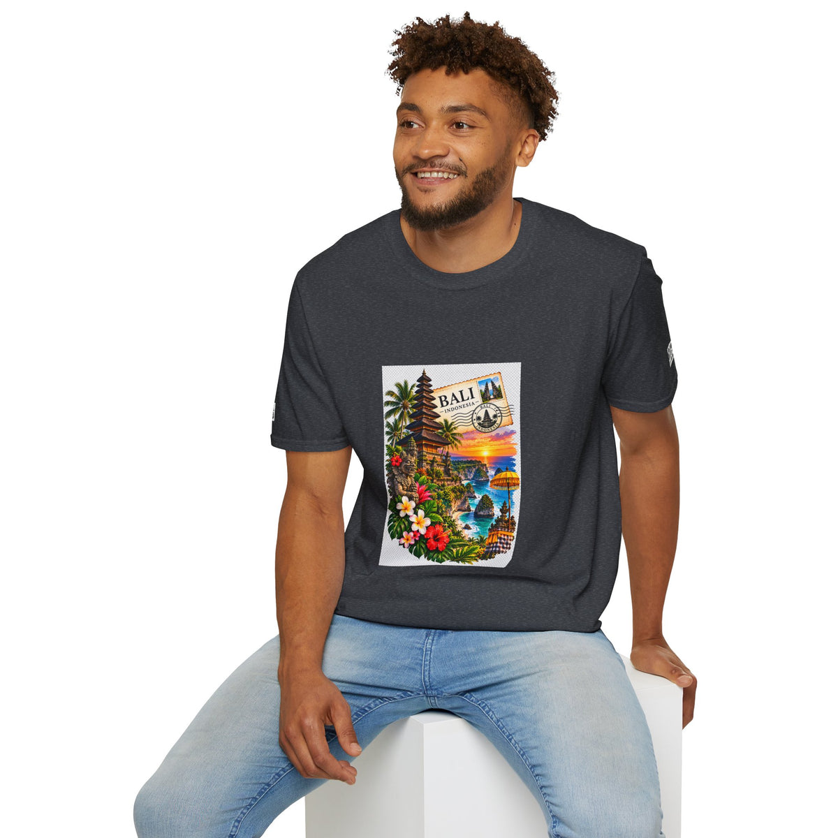 Bali Sunset Tropical T-Shirt — Vintage Island Travel Graphic