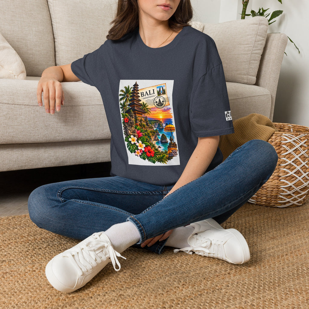 Bali Sunset Tropical T-Shirt — Vintage Island Travel Graphic
