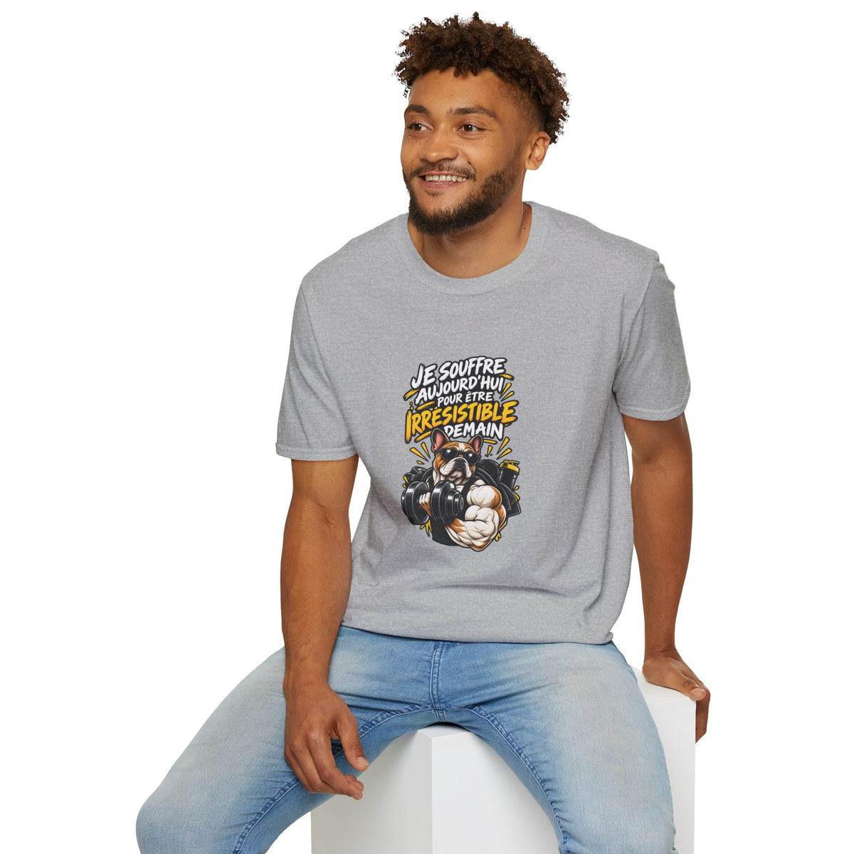 French Boxing Graphic T-Shirt — “Je souffre aujourd'hui pour être irrésistible demain”