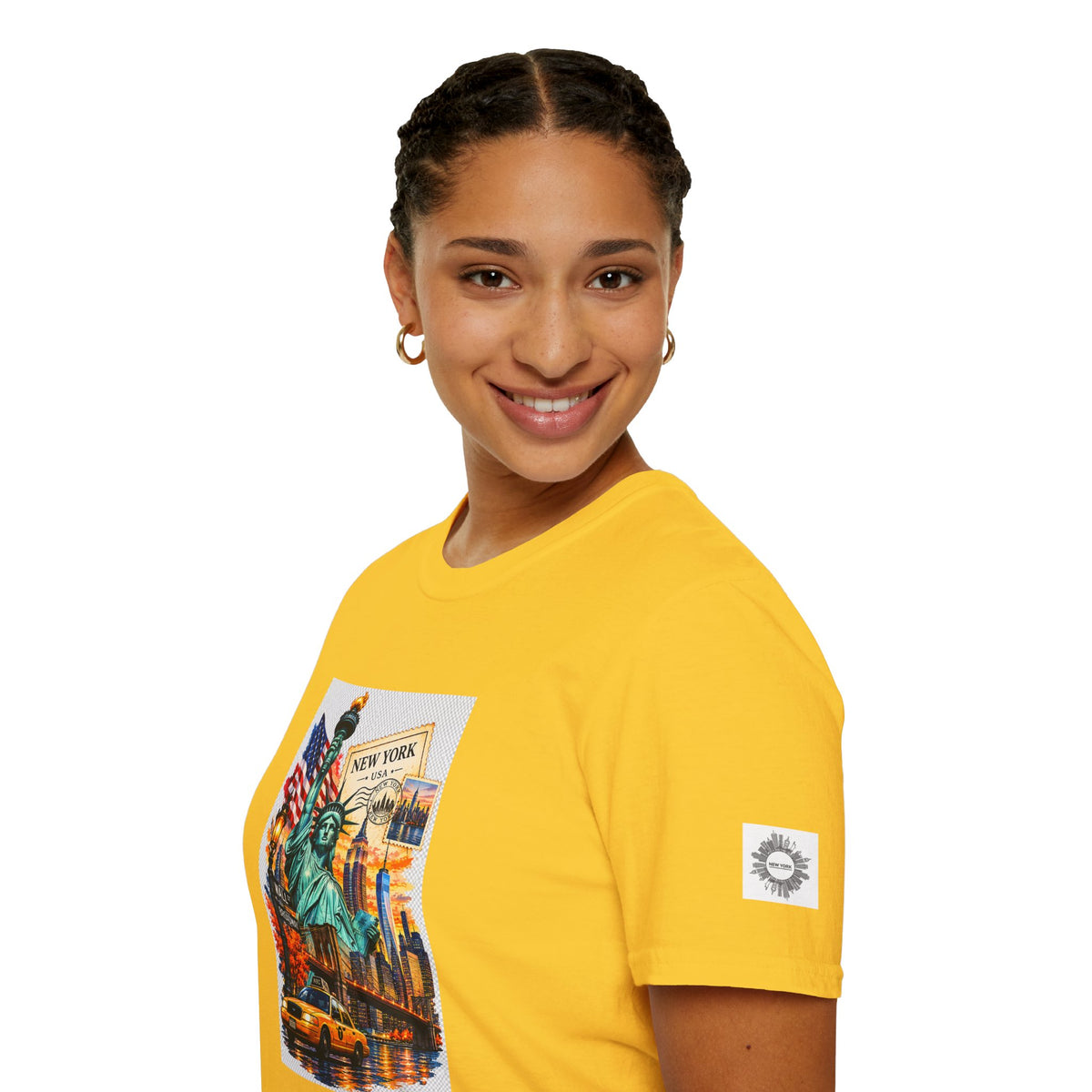 New York City Statue of Liberty Vintage Skyline T-Shirt