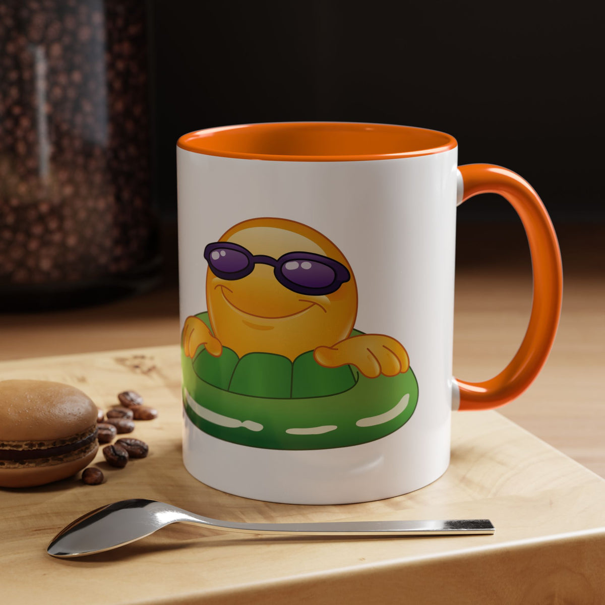 Summer Emoji Coffee Mug — Chill Floatie Design (11/15oz)