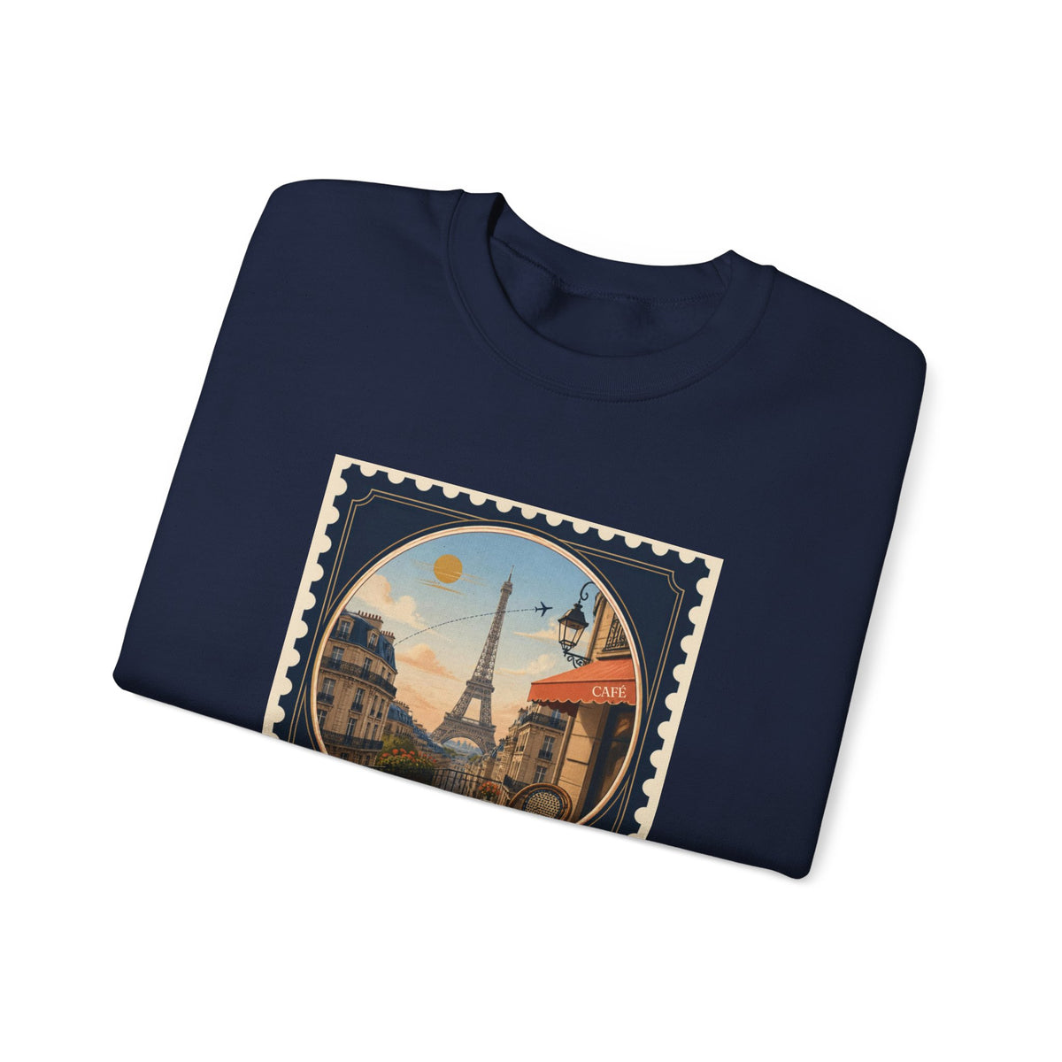 Paris Vintage Postage Stamp Sweatshirt