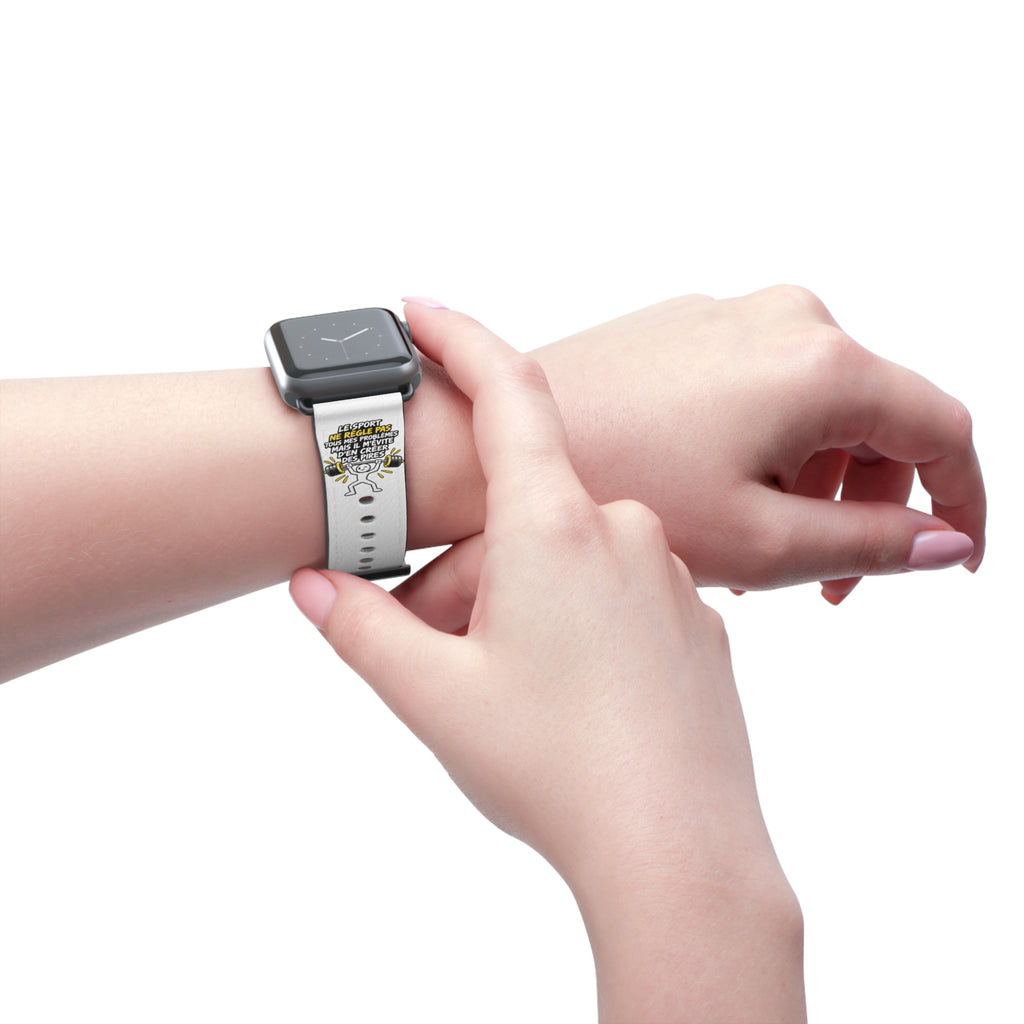Watch Band — Motivational 'Be Sport, Be Brave' Graphic Silicone Band