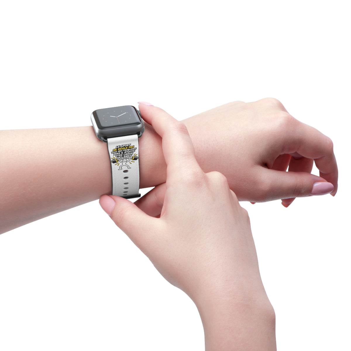 Watch Band — Motivational 'Be Sport, Be Brave' Graphic Silicone Band