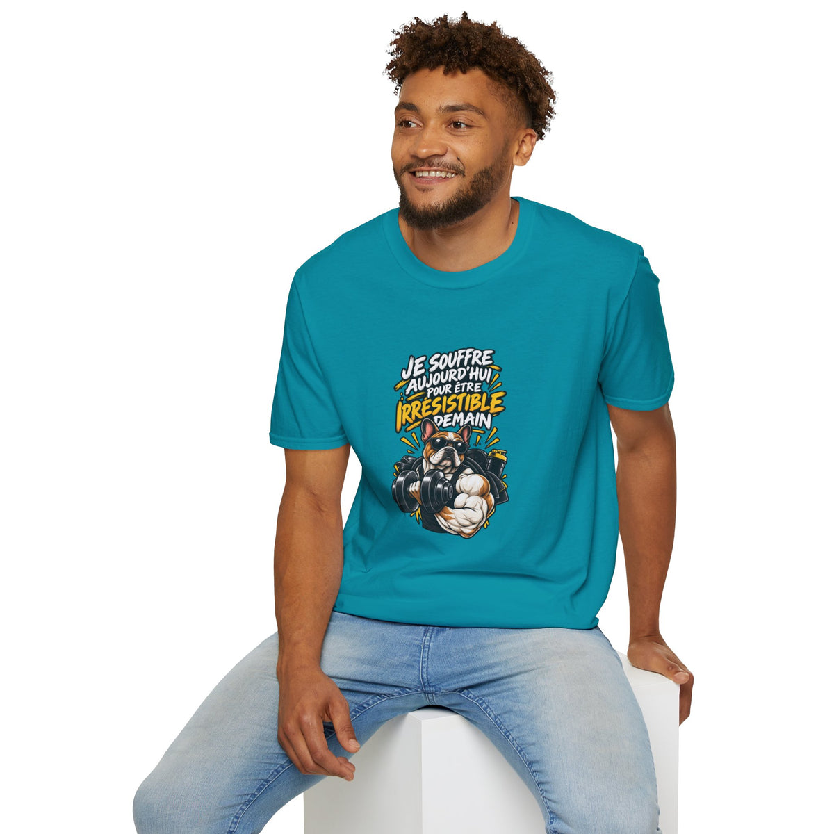 French Boxing Graphic T-Shirt — “Je souffre aujourd'hui pour être irrésistible demain”