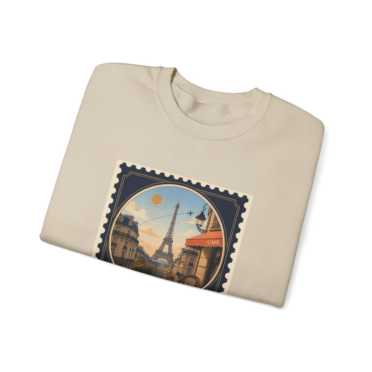 Paris Vintage Postage Stamp Sweatshirt