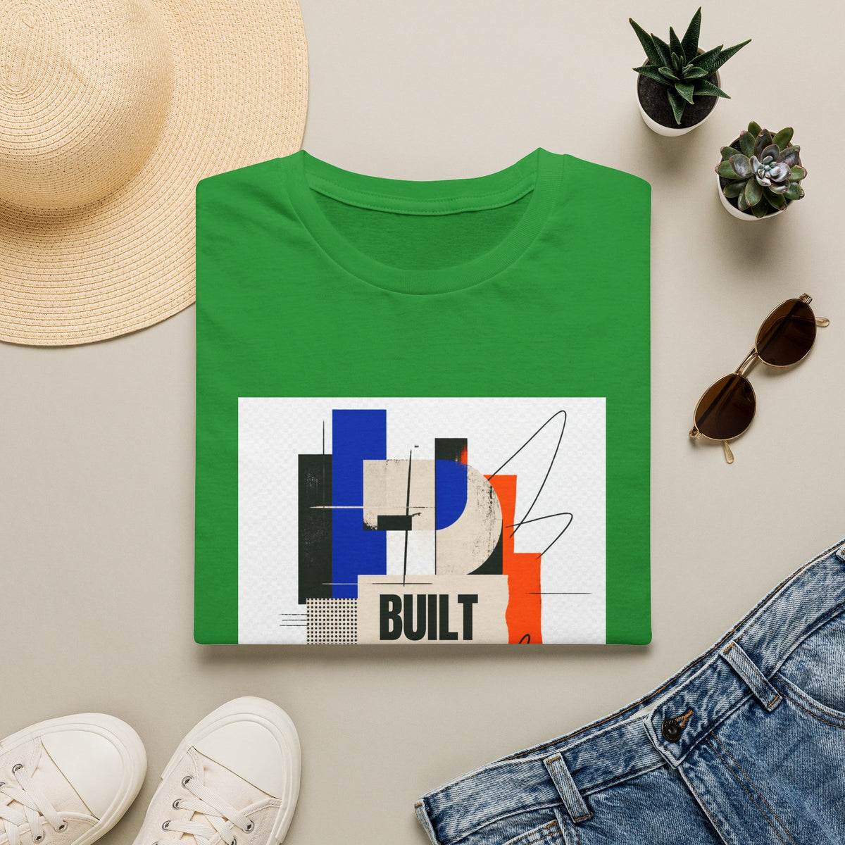 Built Different Abstract Graphic T-Shirt