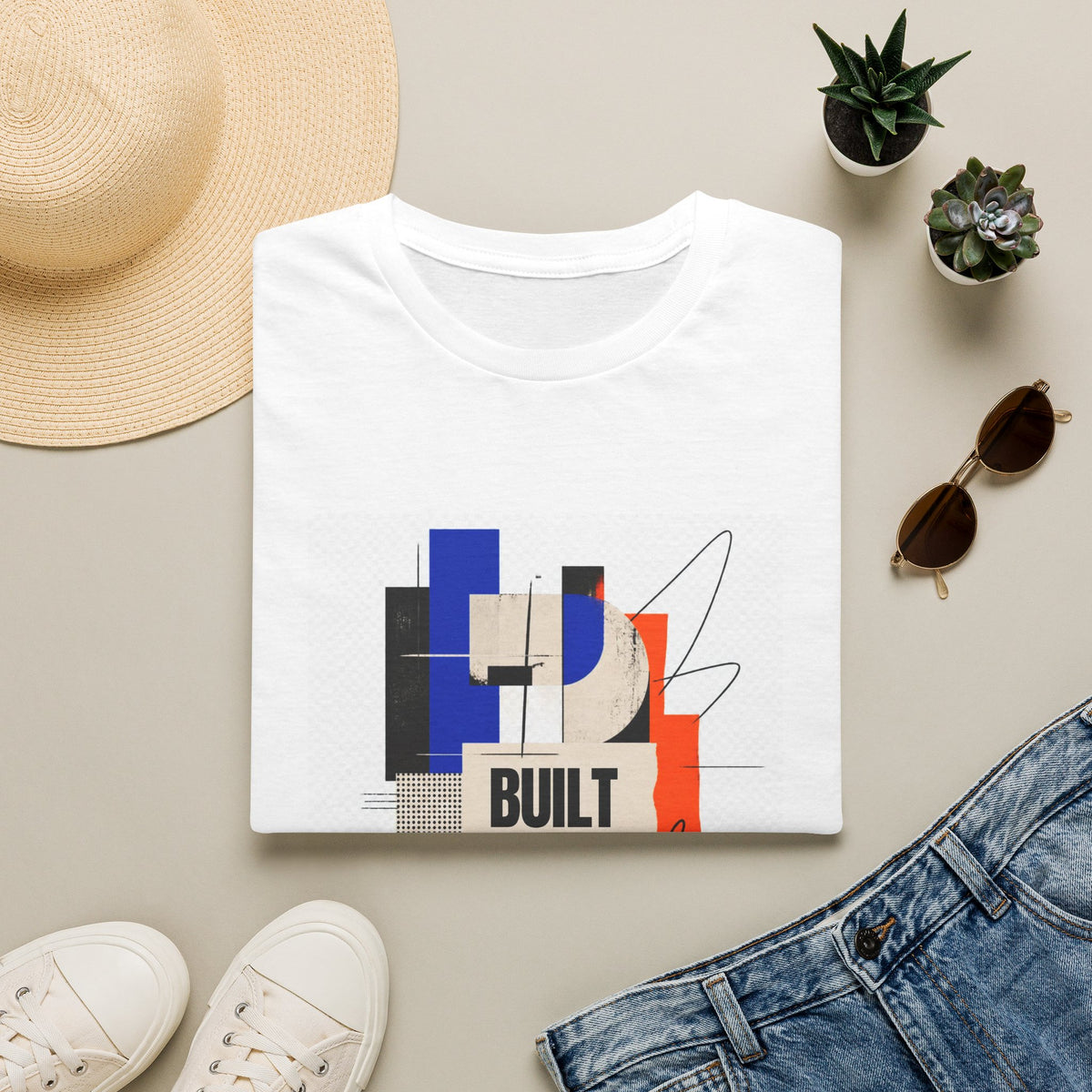 Built Different Abstract Graphic T-Shirt