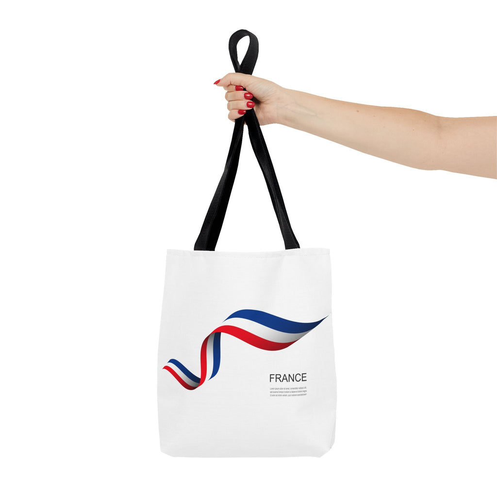 France Ribbon Tote Bag — Tricolore Travel Tote