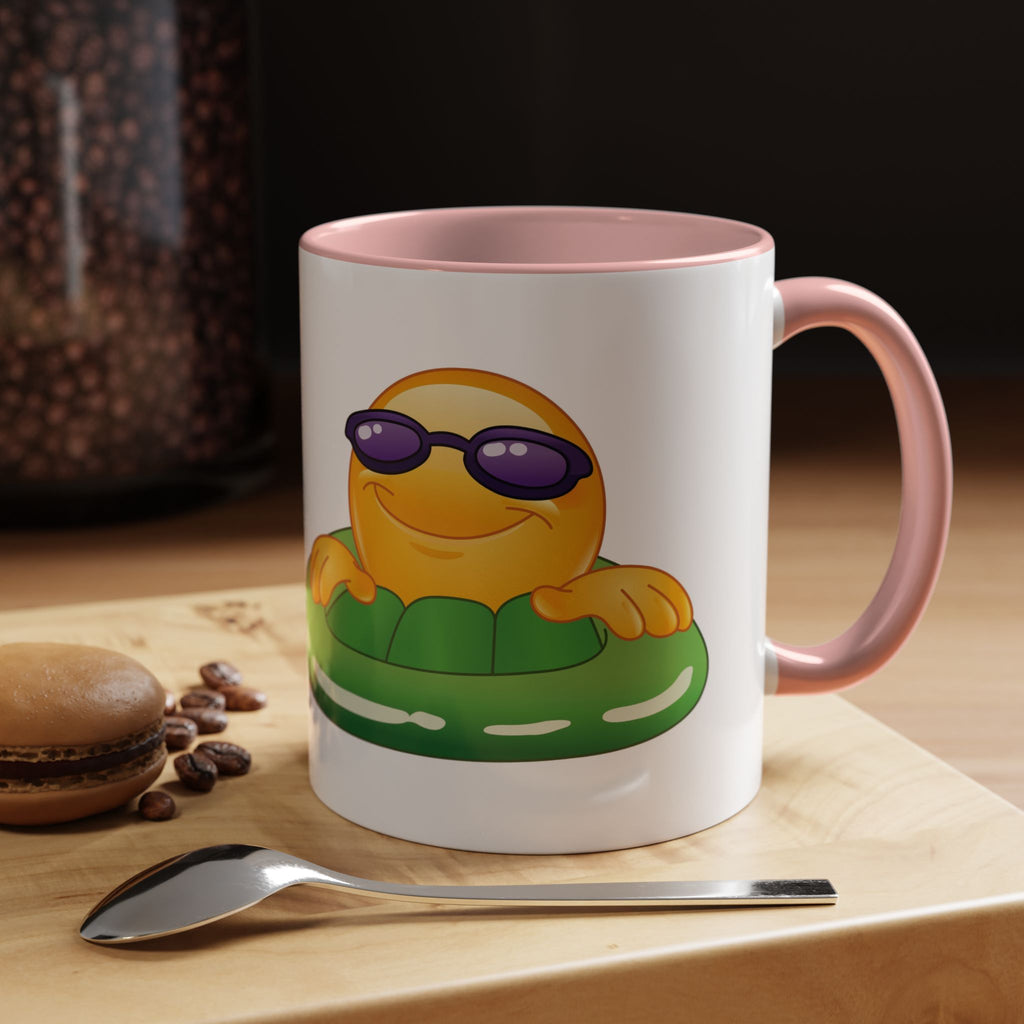 Summer Emoji Coffee Mug — Chill Floatie Design (11/15oz)