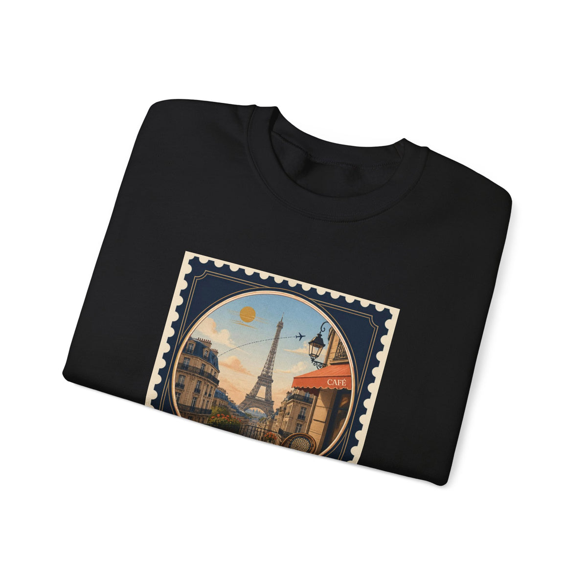 Paris Vintage Postage Stamp Sweatshirt