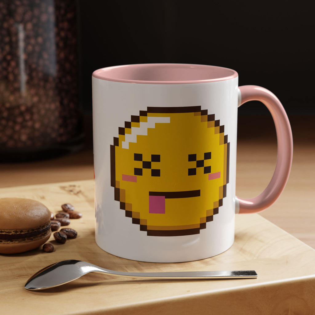 Pixel Emoji Coffee Mug — Fun Retro 8‑Bit Smiley Accent Mug (11/15oz)