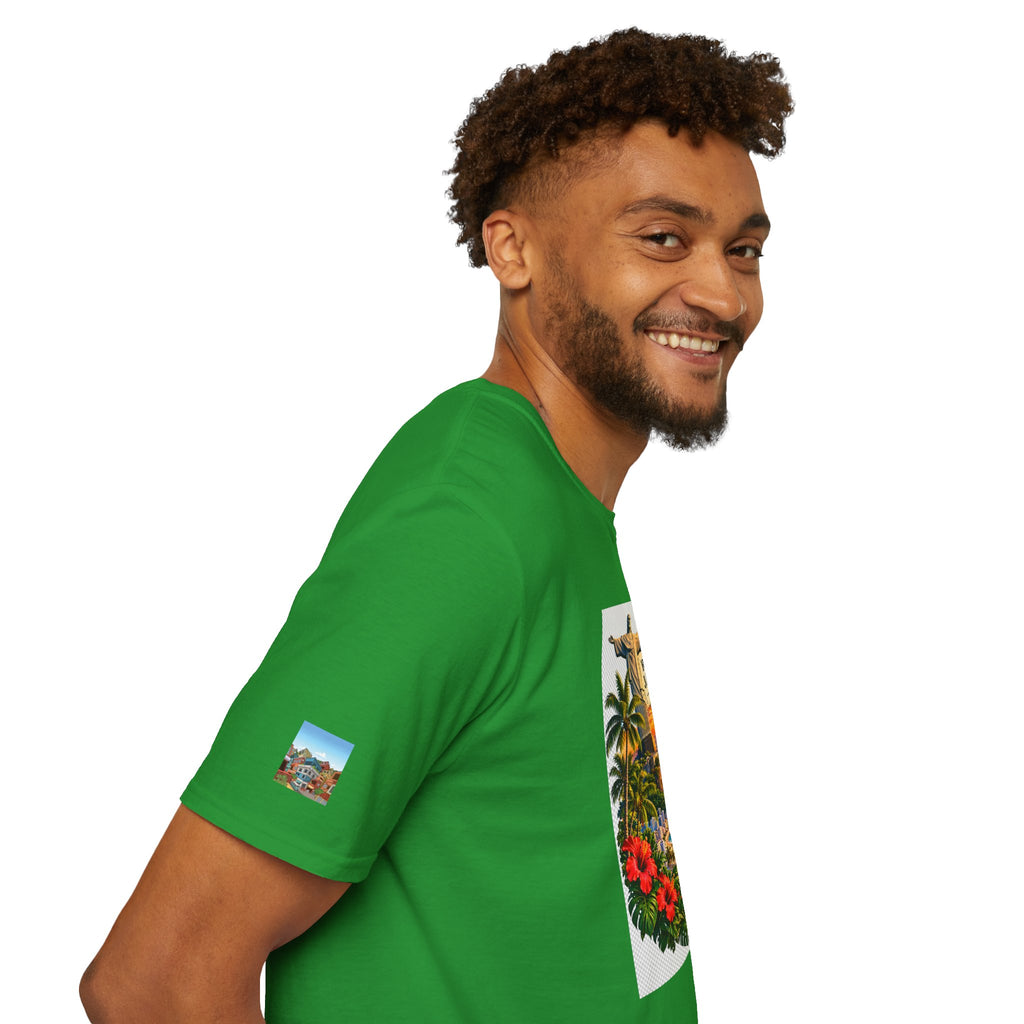 Rio de Janeiro Vintage Postcard T-Shirt — Tropical Brazil Travel Tee