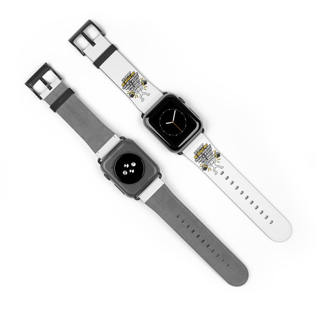 Watch Band — Motivational 'Be Sport, Be Brave' Graphic Silicone Band
