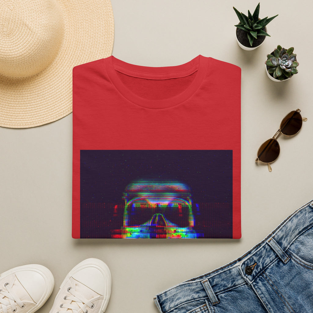 Glitch Neon Skull T-Shirt — Cyberpunk Retro Horror Tee