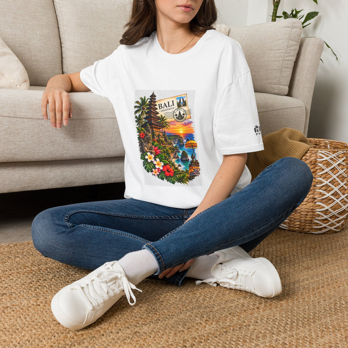 Bali Sunset Tropical T-Shirt — Vintage Island Travel Graphic