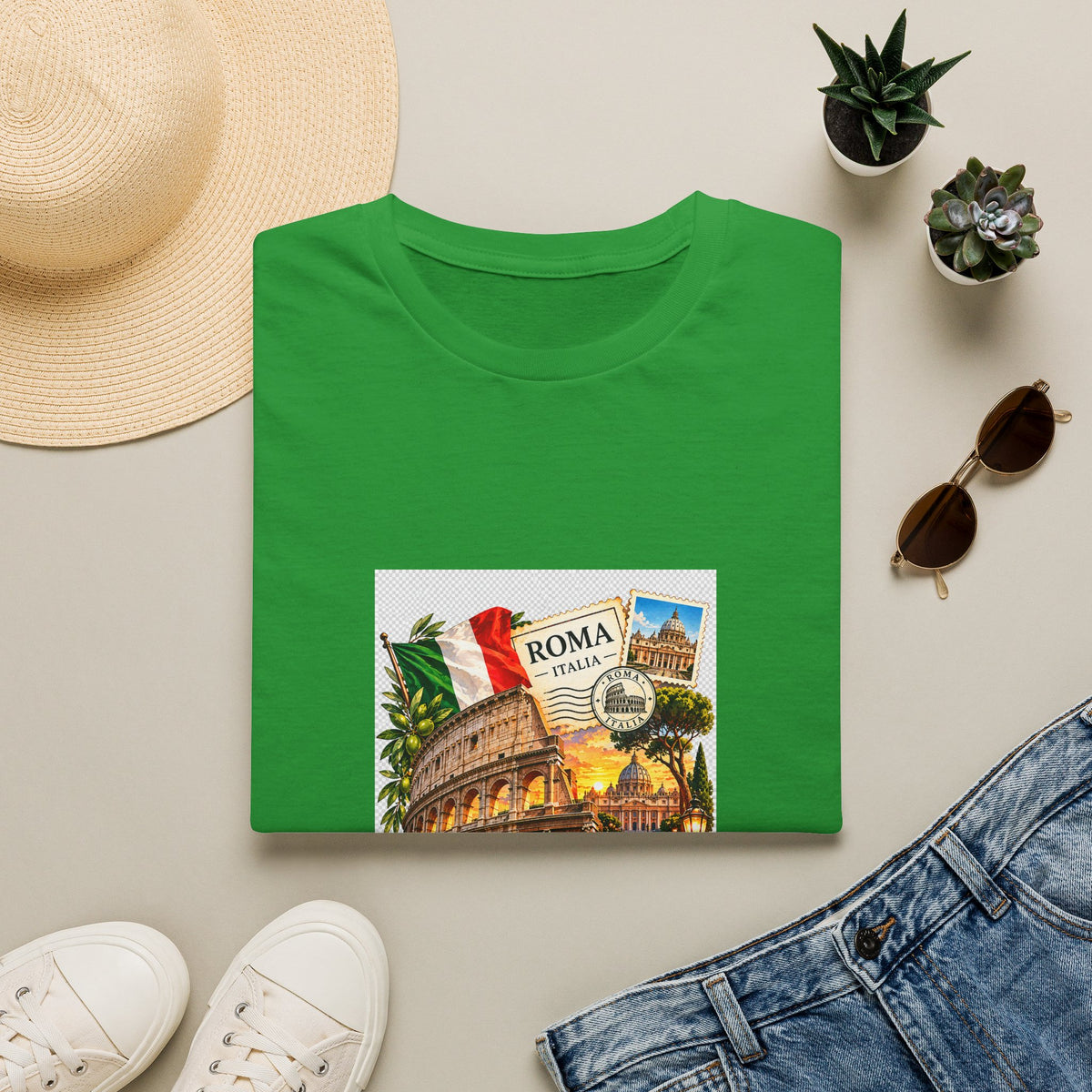 Rome Vintage Colosseum T-Shirt — Italia Travel Souvenir Tee
