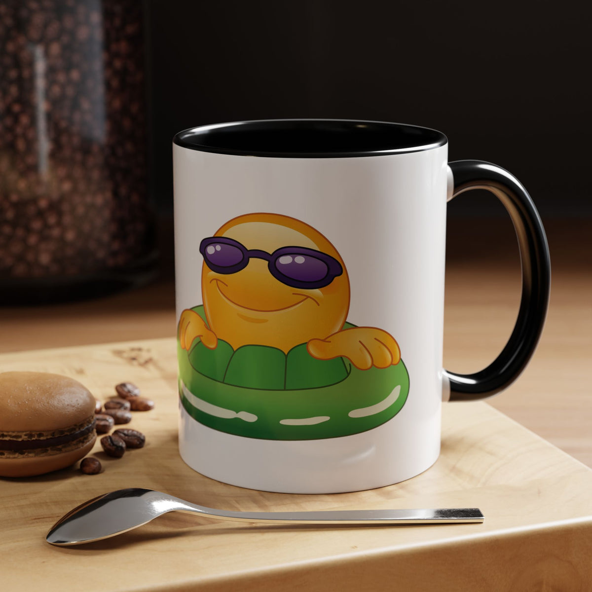 Summer Emoji Coffee Mug — Chill Floatie Design (11/15oz)
