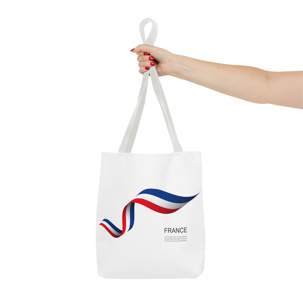France Ribbon Tote Bag — Tricolore Travel Tote