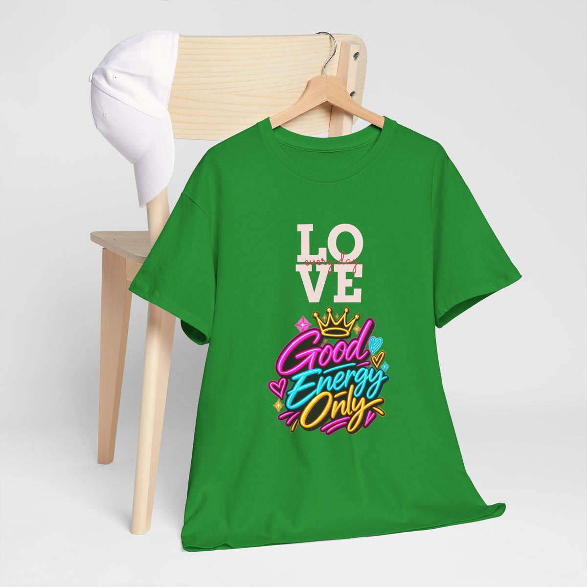 Good Energy Only T-Shirt — Love Graphic Positive Vibes Tee
