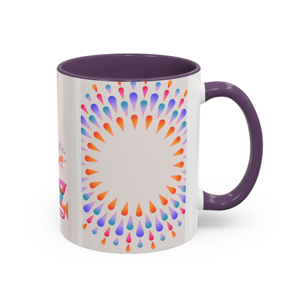 Carnival Music Accent Coffee Mug — Colorful Guitar & Mask 11/15oz
