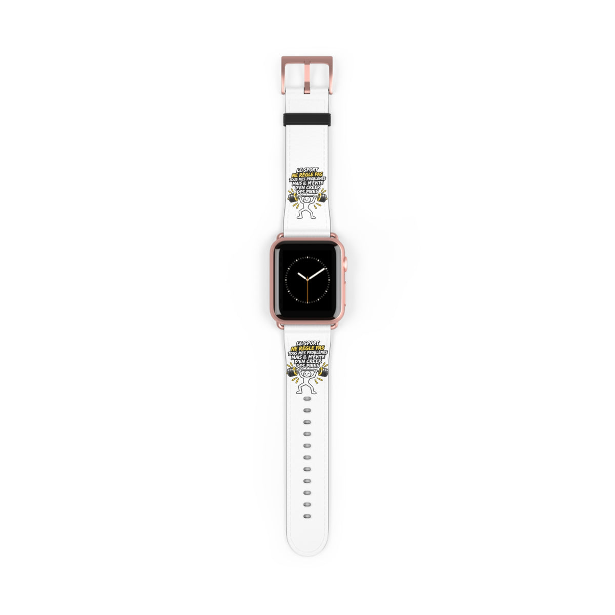 Watch Band — Motivational 'Be Sport, Be Brave' Graphic Silicone Band