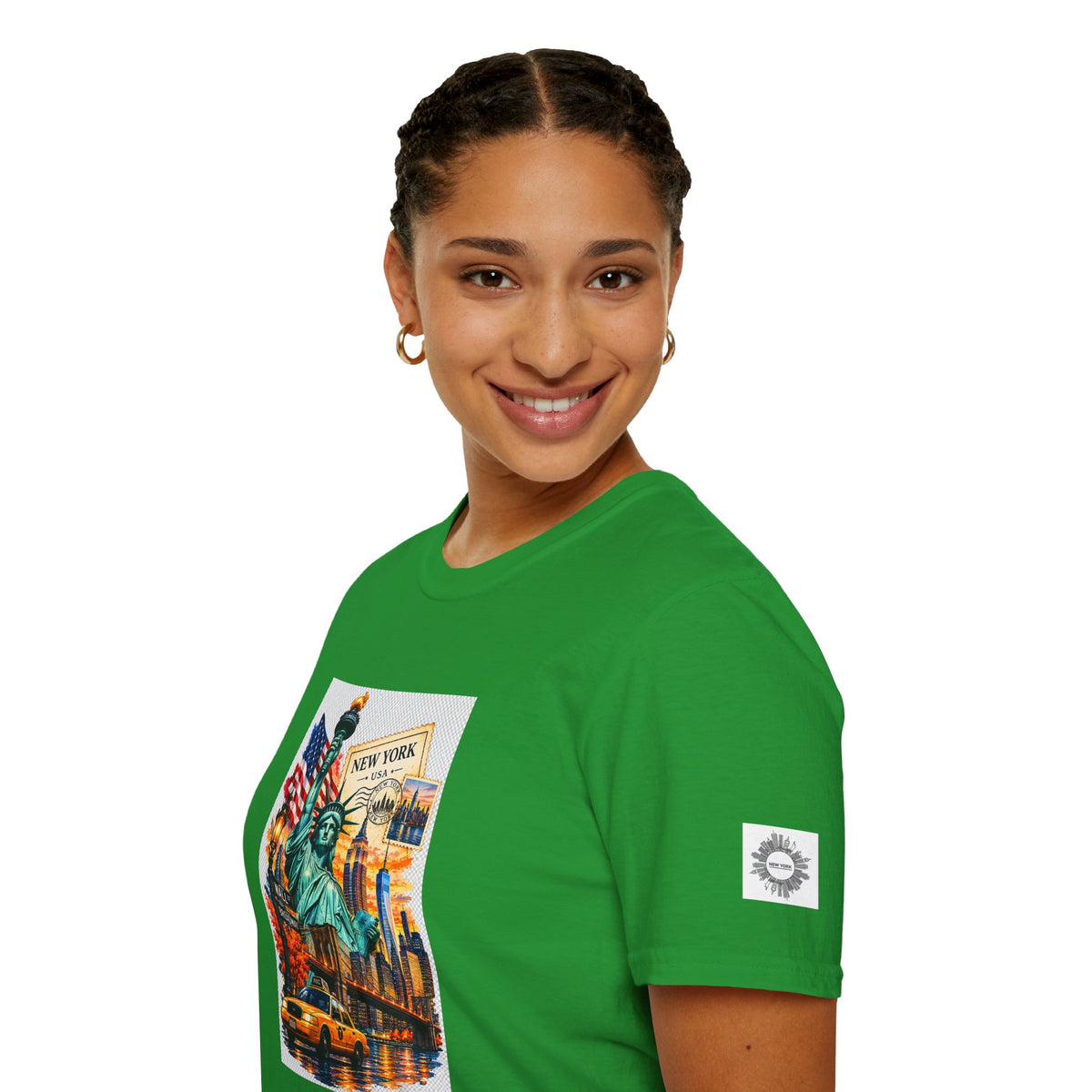 New York City Statue of Liberty Vintage Skyline T-Shirt