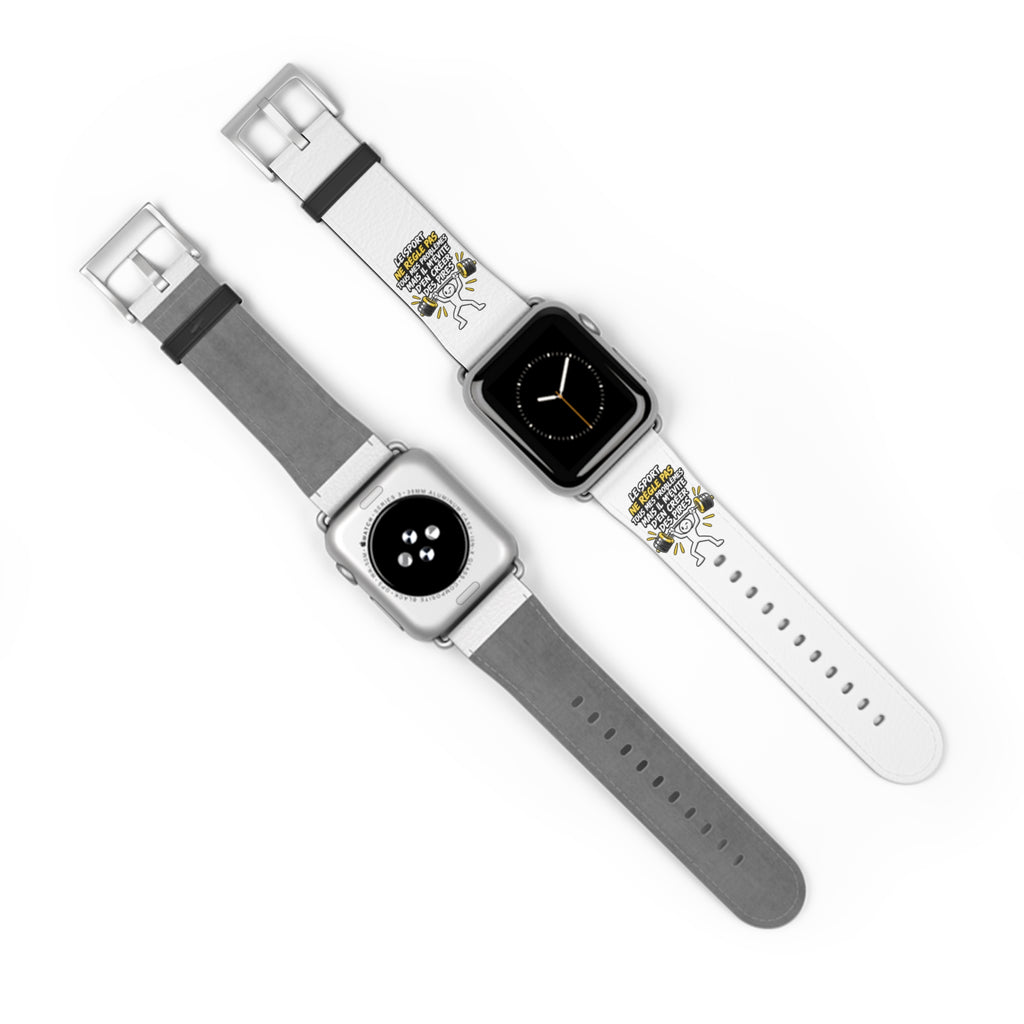 Watch Band — Motivational 'Be Sport, Be Brave' Graphic Silicone Band