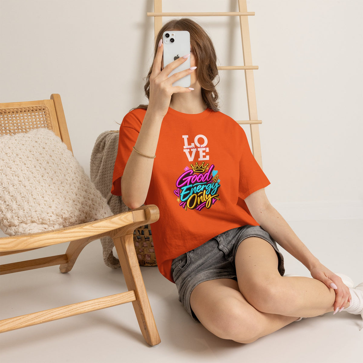 Good Energy Only T-Shirt — Love Graphic Positive Vibes Tee