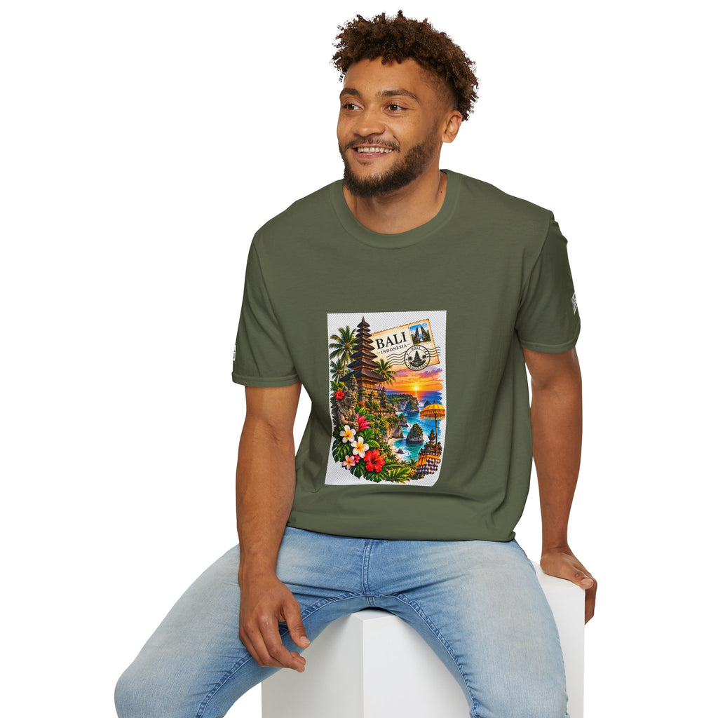 Bali Sunset Tropical T-Shirt — Vintage Island Travel Graphic