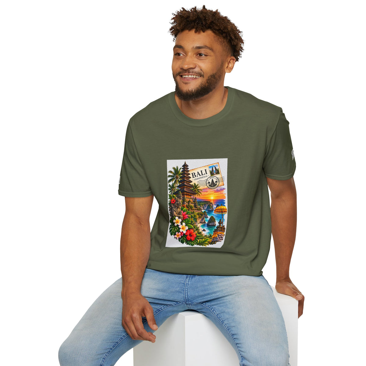 Bali Sunset Tropical T-Shirt — Vintage Island Travel Graphic