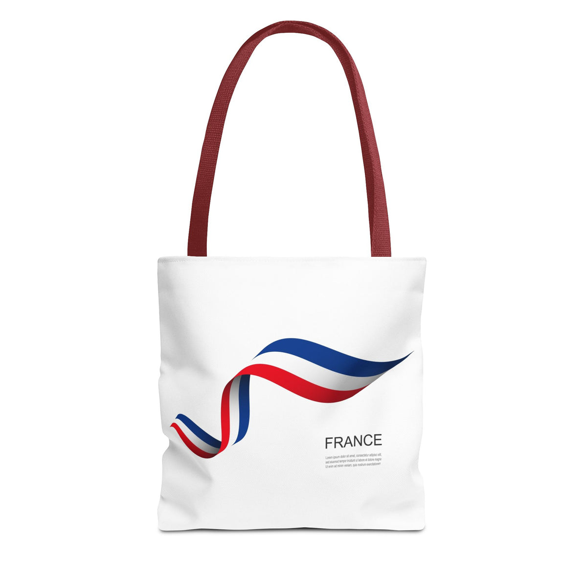 France Ribbon Tote Bag — Tricolore Travel Tote