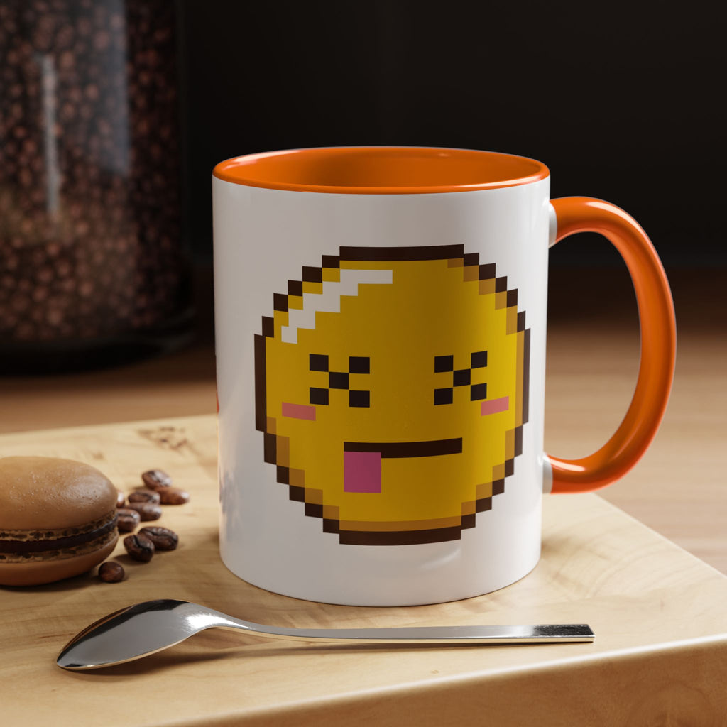 Pixel Emoji Coffee Mug — Fun Retro 8‑Bit Smiley Accent Mug (11/15oz)
