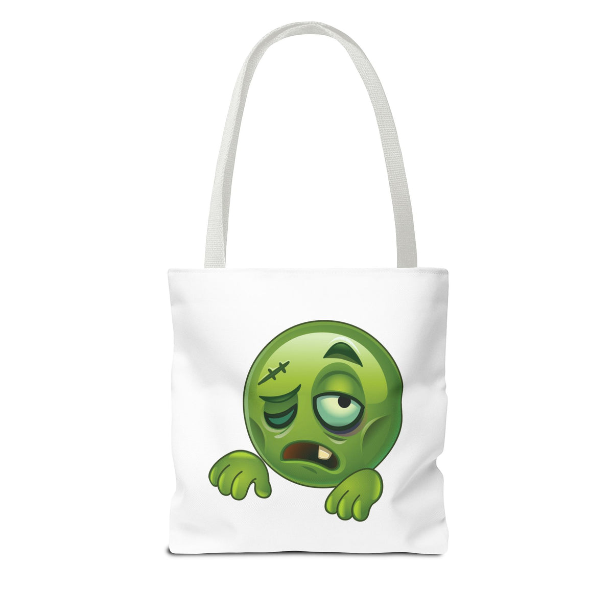 Tote Bag — Pain Scale & Sick Zombie Emoji AOP Tote