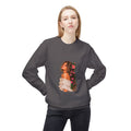 Floral Woman Crewneck Sweatshirt — 'Everything' Graphic Back