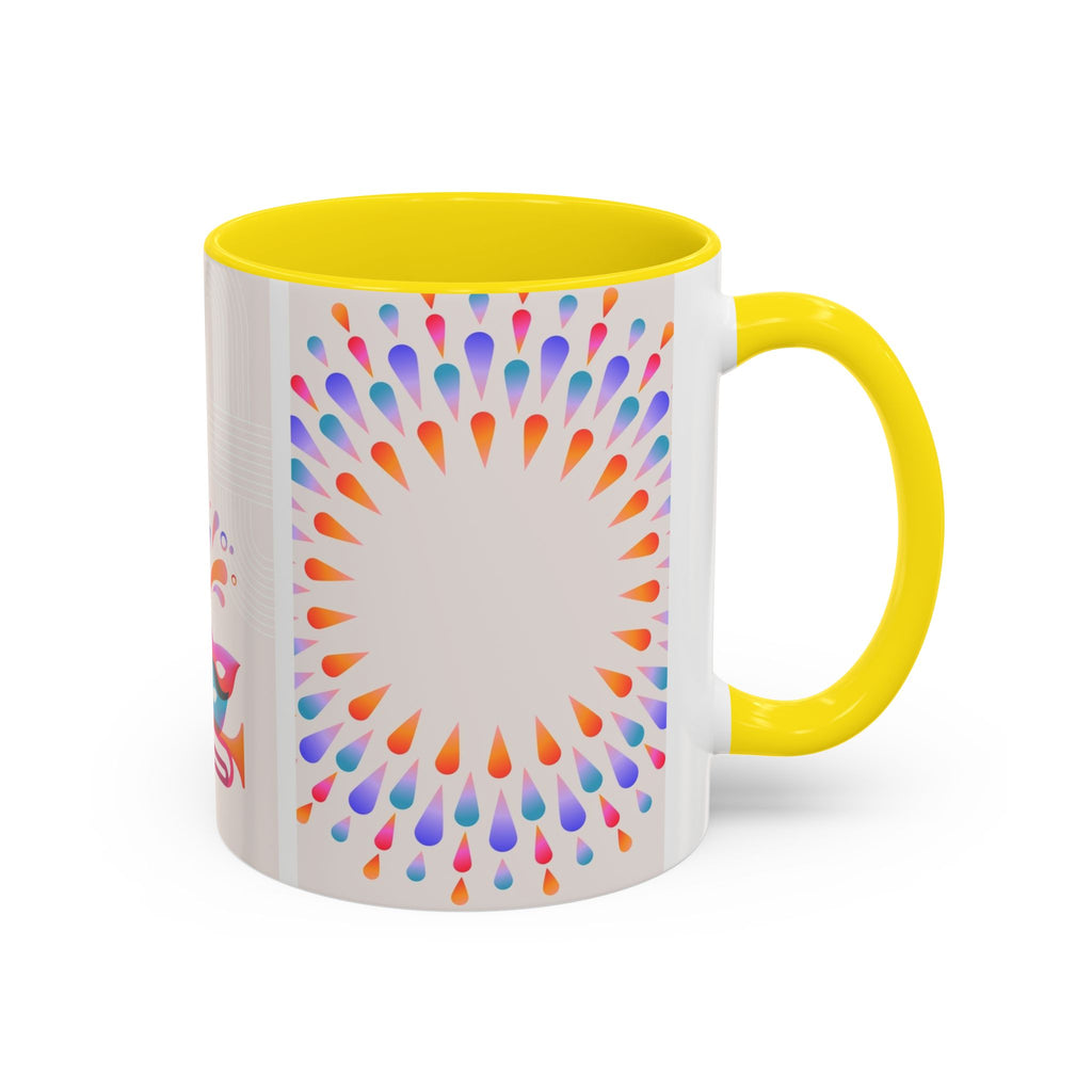 Carnival Music Accent Coffee Mug — Colorful Guitar & Mask 11/15oz